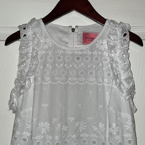 kate spade Dresses | Kate Spade Eyelet Dress Fresh White Size 2 | Poshmark